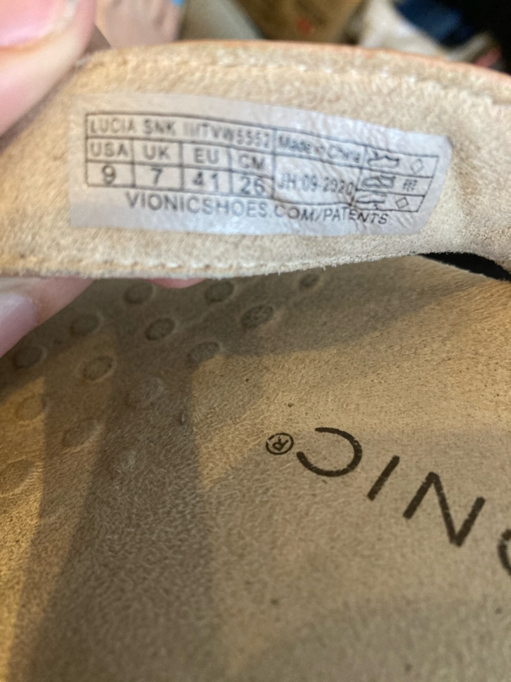 Vionic Womens Tan Jewel Thong Sandals Sz 9 - Picture 7 of 8